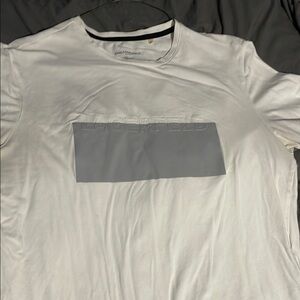 Karl Lagerfeld White T-Shirt with Grey Logo